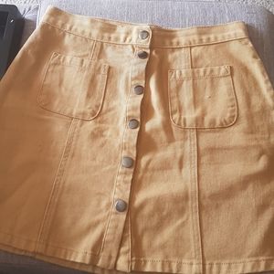 BDG tan yellow skirt